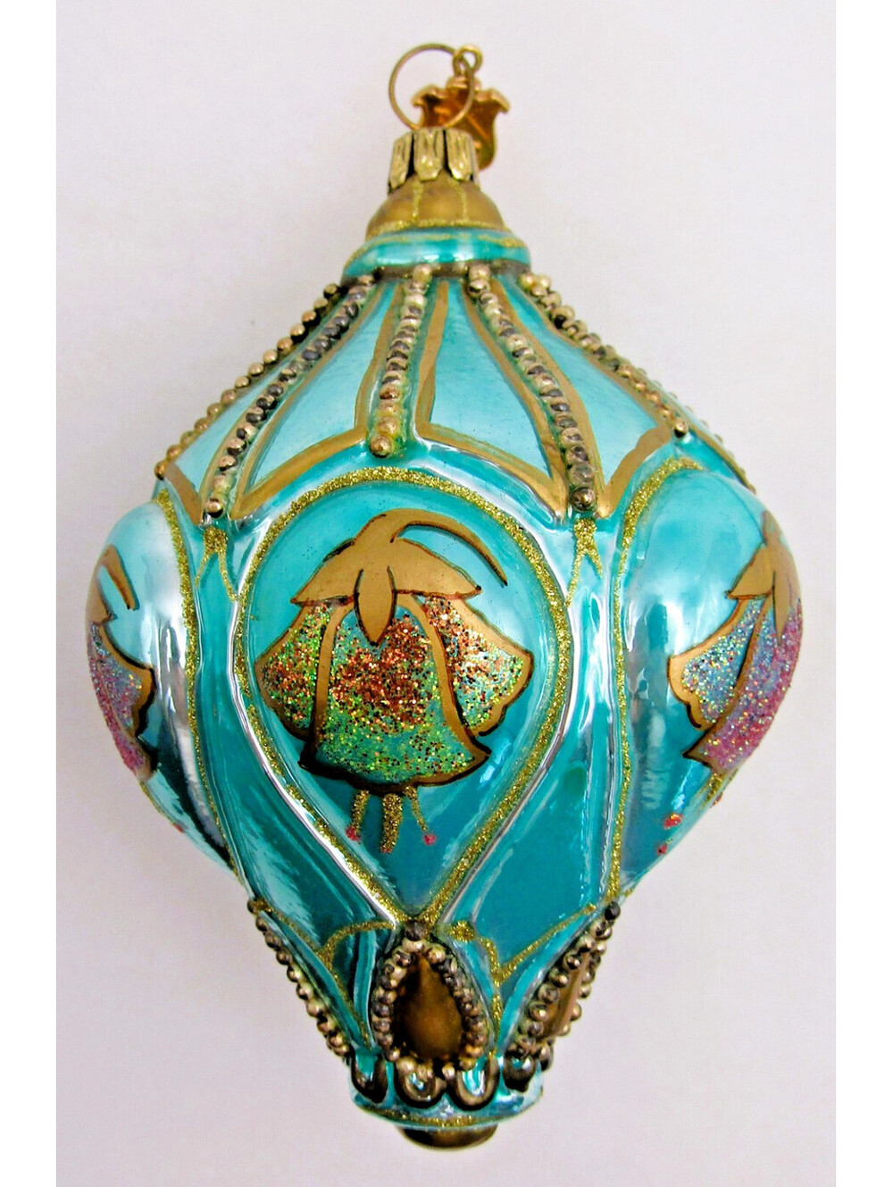 Reed & Barton Belvedere Polish Glass Ornament #C2284 Christmas Reflections